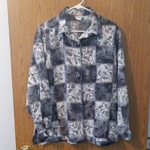 Bon Worth Black and Gray Floral Jacket